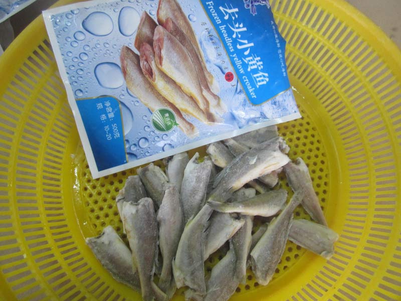 Headless small yellow croaker